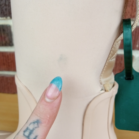 NWT Off-White c/o Virgil Abloh Sponge "For Rainy Days" Unisex Rainboots Natural - Picture 13 of 14